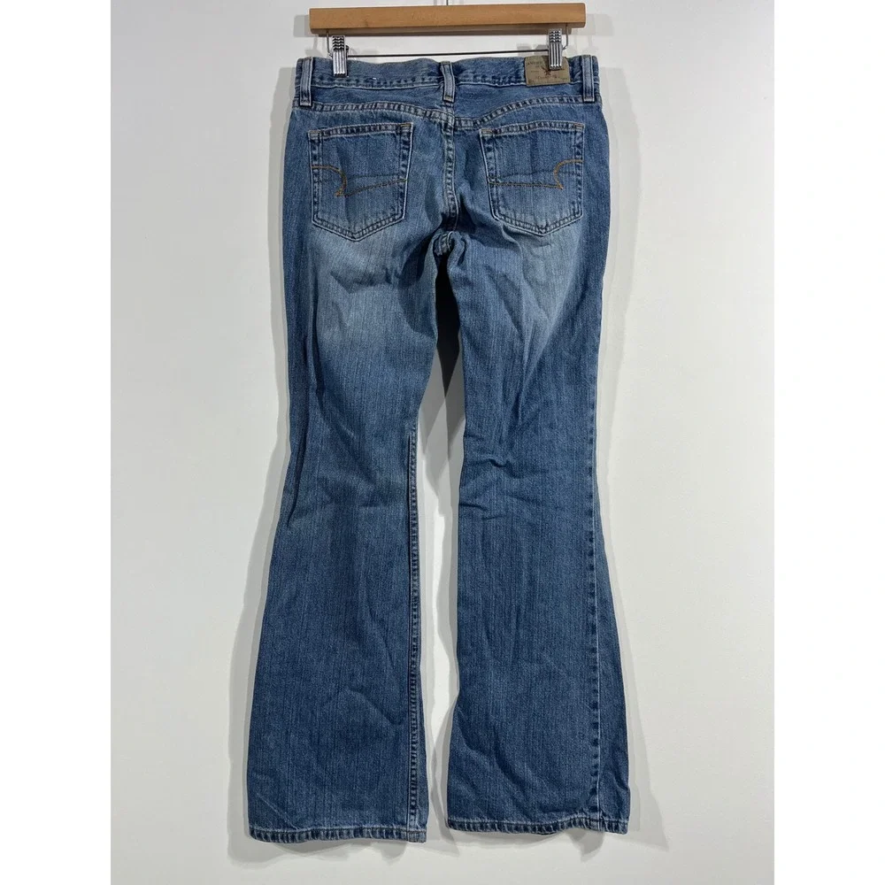 American Eagle Retro 70s Hipster Flare Jeans Womens 6Y2K Low‎ Rise Bell Bottoms